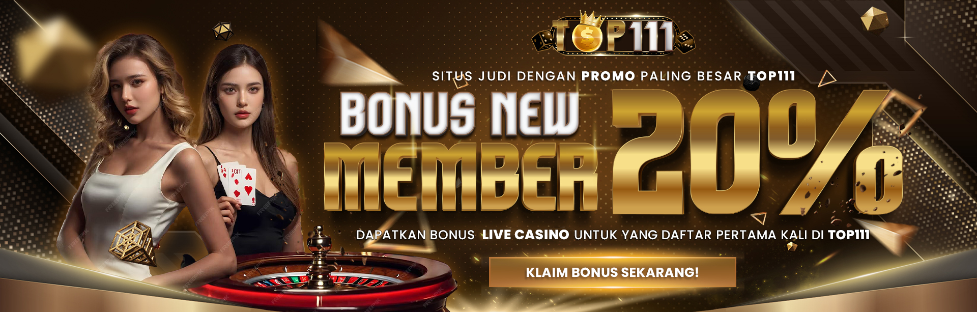 BONUS NEW MEMBER LIVECASINO 20% TOP111