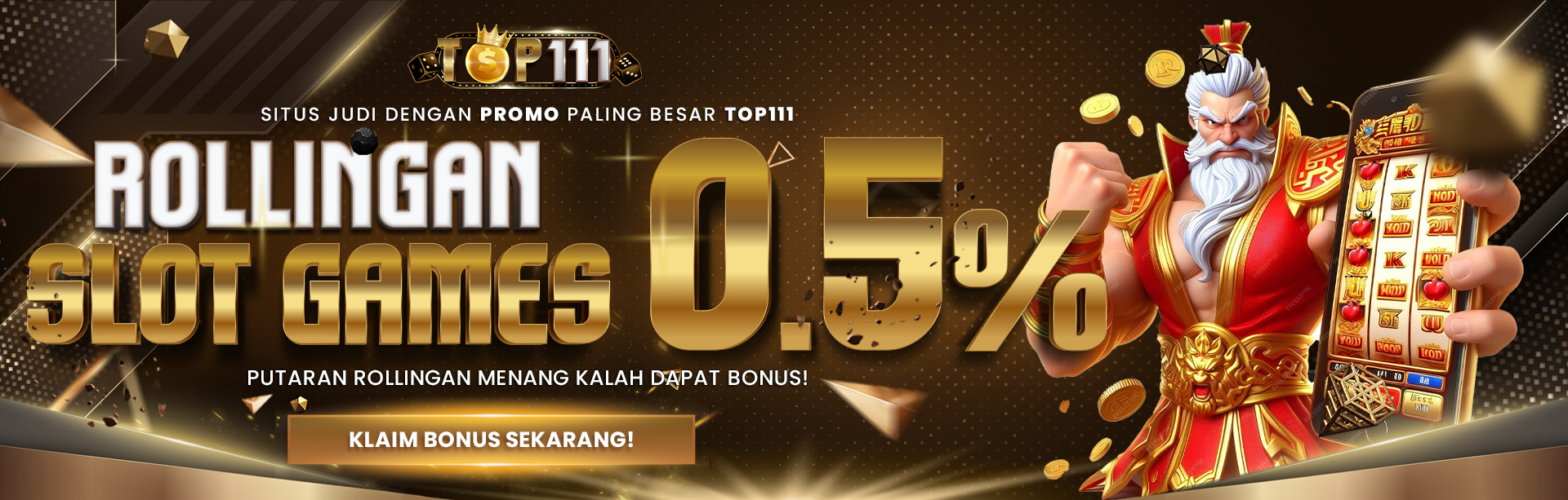 BONUS ROLLINGAN SLOT 0.5% TOP111