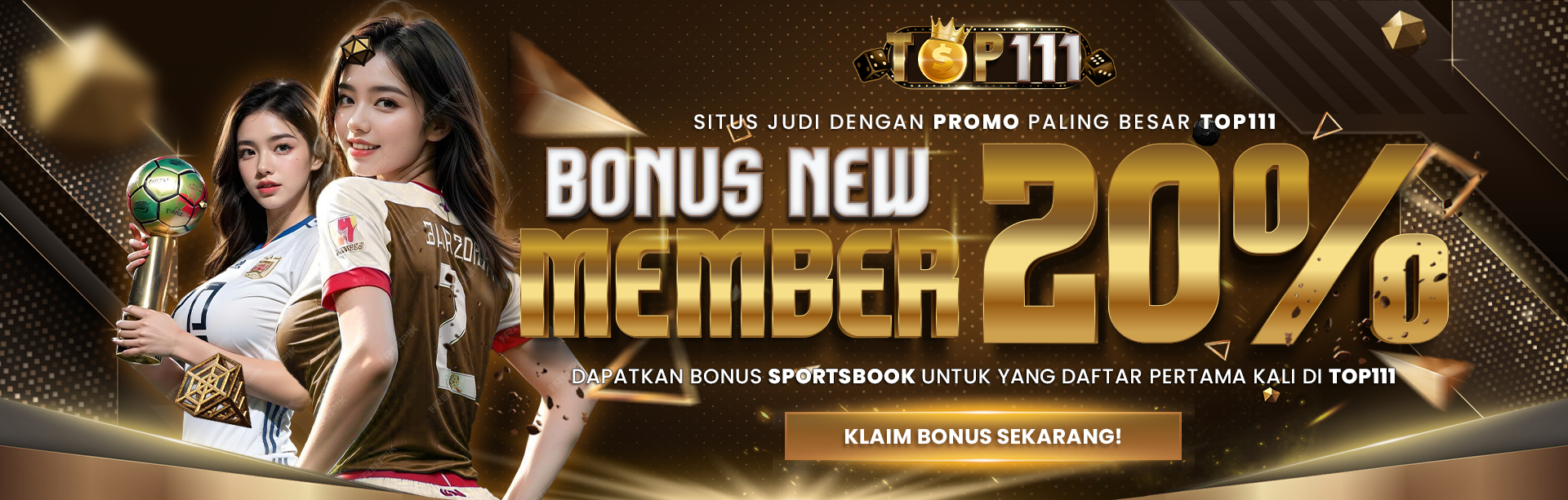 BONUS NEW MEMBER SPORTSBOOK 20% TOP111